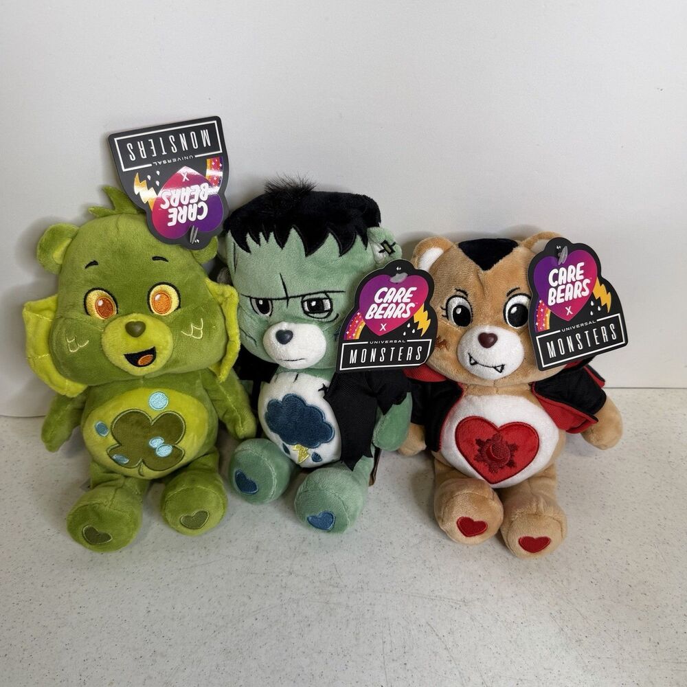 Care Bears HALLOWEEN Plush Set